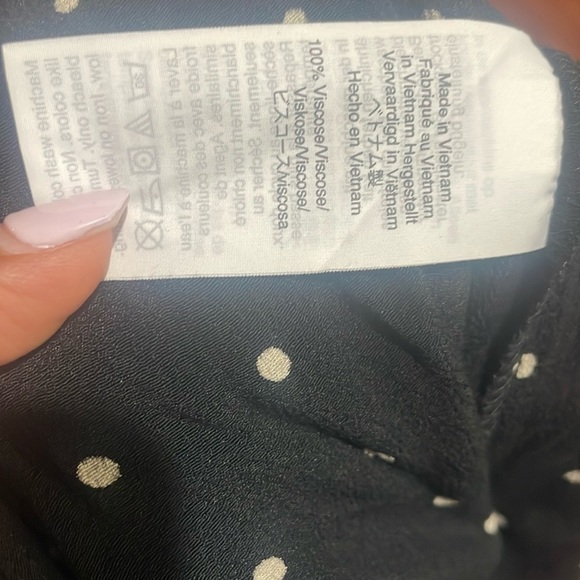 NWT Madewell sz 22 polka dot jumpsuit ruffle front faux wrap - Picture 8 of 8